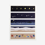 Dailylike Midnight masking seal paper deco sticker 4 sheets set