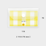 Size - 2NUL Smile mini clear card snap pouch case