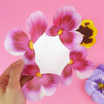ABJECTION Pansy flower card and envelope set