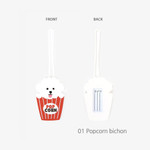 Popcorn bichon - Dailylike Cute silicone travel luggage name tag