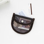 Livework Coi clear PVC snap button card case wallet