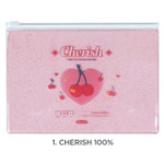 Cherish 100% - For me party medium clear zip lock pouch