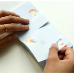 Example of use - Dailylike Travel animal two way memo writing notepad