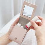 Example of use - ICONIC Slit lipstick cosmetic pouch case with mirror