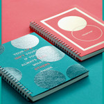 Cover - Indigo Color pop spiral bound dateless weekly planner