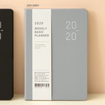 Ash gray - Ardium 2020 Basic dated weekly diary planner