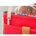 Daily love check pattern Cross body zipper bag with strap