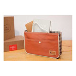 Daily love check pattern Cross body zipper bag with strap