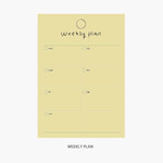 Weekly plan - Gyou Component B6 memo writing notepad