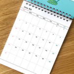 Back pages - Design Comma-B 2020 Today standing monthly desk calendar