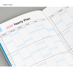 Yearly plan - Chachap 2020 Note dated monthly planner scheduler