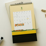 Dailylike 2020 Cute illustration standing desk calendar