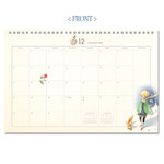 Front - 2020 Little prince dated monthly desk scheduler planner