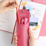 Hold up to 4 pens - Monopoly Snap button pen case with elastic band holder ver.3