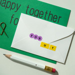 Usage example - After The Rain 8-bit alphabet paper sticker set