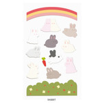 Rabbit - After The Rain Bear and rabbit paper sticker
