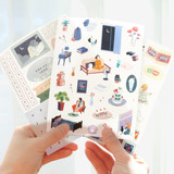 Usage example - ICONIC Diary deco sticker 9 sheets in one set ver10