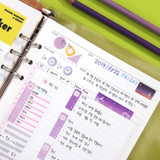 Usage example - Second Mansion Schedule check deco planner sticker set
