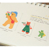 Usage example - Dailylike Jelly bear removable deco sticker set of 8 sheets