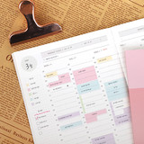 PLEPLE 25 weeks time dateless weekly diary planner