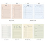 Option - PAPERIAN Make a memo 6-ring A5 size planner notebook refill