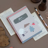 Hey - Oh-ssumthing O-ssum spiral lined grid blank notebook
