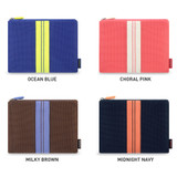 Color - Monopoly Air mesh medium plain zipper pouch bag