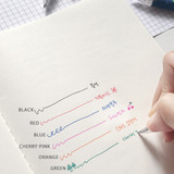 Colors - O-ssum knock retractable ballpoint gel pen with clip