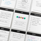  2NUL Drawing memo checklist weekly plan notes notepad