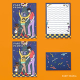 Party people - Ardium Color point mini letter envelope set
