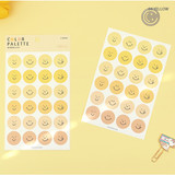 04 Yellow - PAPERIAN Color palette Smile deco sticker set