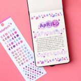 Usage example - Wanna This Confetti aurora pearl mini deco sticker 02