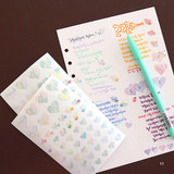 11 - PLEPLE Love in Life paper deco sticker 2 sheets