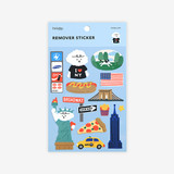 Package of New York removable paper deco sticker