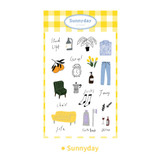 Sunny day - DESIGN GOMGOM Retro self cute sticker sheets set
