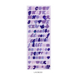 Lavender - After The Rain Butterfly twinkle Alphabet sticker seal