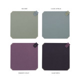 Color - loiloi PU coated cow leather two-way mouse pad