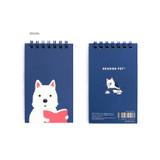 Jinjung - Bookfriends Reading pet wire-bound grid writing pad