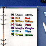 Color - Wanna This Kitsch kitsch Alphabet and Number sticker set