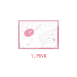 Pink - PLEPLE 2021 Desk mat with dated monthly desk scheduler