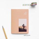 Simple cactus - O-CHECK 2021 Spring come dated monthly planner scheduler