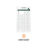 06 OMR Sheet - ICONIC Merry memo checklist planner notepads