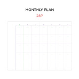Monthly plan - GMZ Brilliant dateless weekly planner scheduler