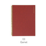 Garnet - PAPERIAN Standard B5 dateless weekly diary planner