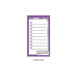Cyber heart - Ardium Color point checklist blank memo notepad ver2