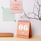 Usage example - Ardium 31 days dateless daily desk calendar