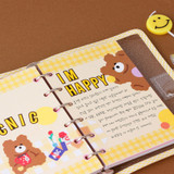 Usage example - Wanna This Color blank paper A7 size 6 holes refills set