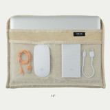 13 inches - Bichon Frise boucle iPad 13" laptop zipper sleeve case pouch