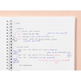 Usage example - Indigo Basic B5 sprial binding lined notebook