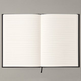 Ruled notebook - Ardium B+W A5 size hardcover lined notebook